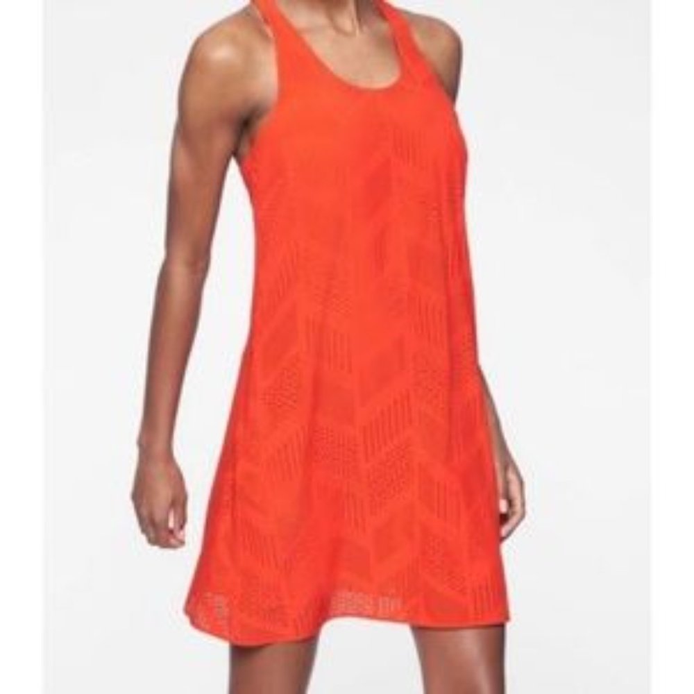 Athleta Brookfield Dress Orange Small